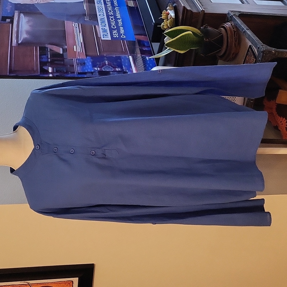 100% Cotton Long Sleeve Front Button Shirt Ecofriendly Material